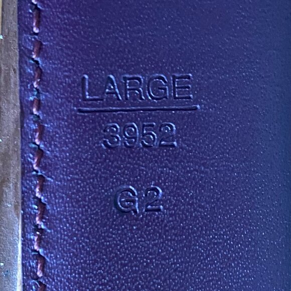 Coach Belt Genuine Calf Skin & Solid Brass - Picture 3 of 5